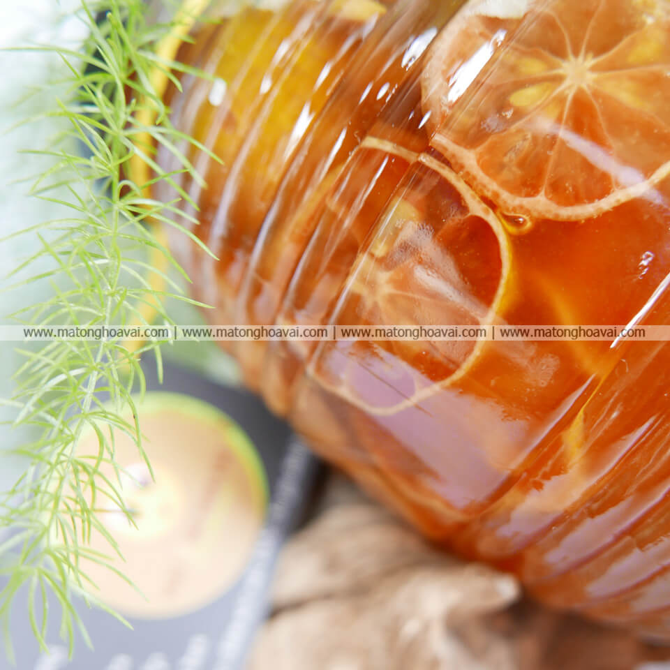 Chanh đào ngâm mật ong 750ml Chanh đào ngâm mật ong 750ml