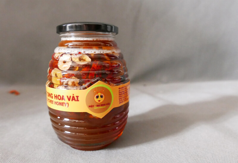 Táo đỏ ngâm mật ong hoa vải Táo đỏ ngâm mật ong hoa vải